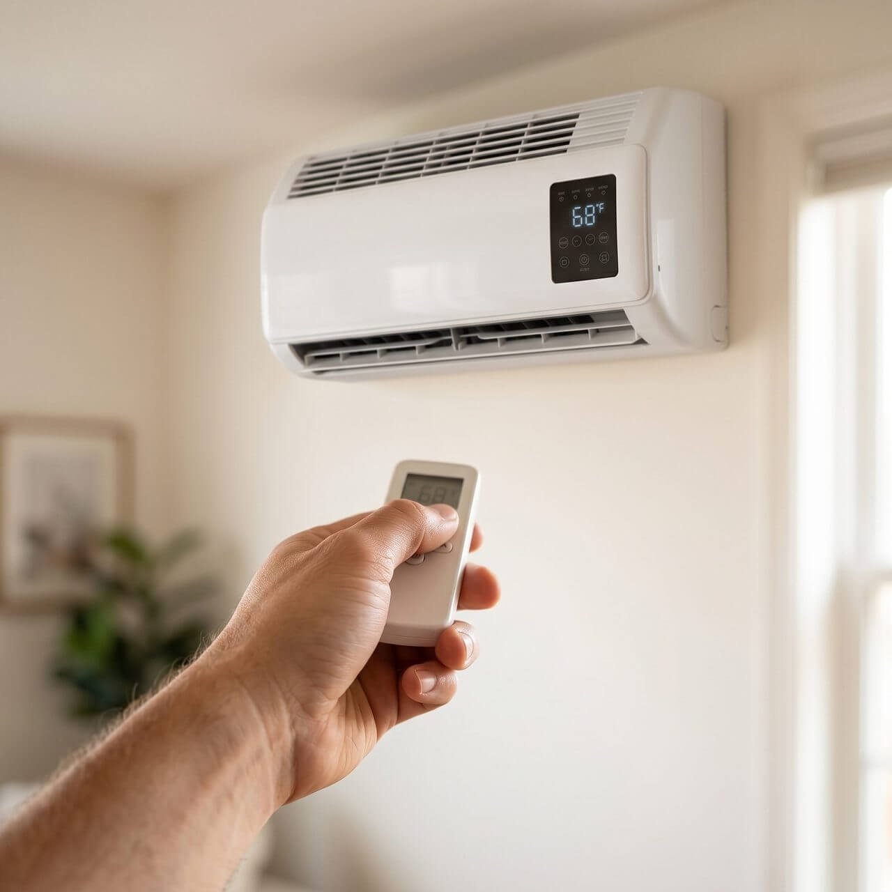 Set your temperature with the smart remote