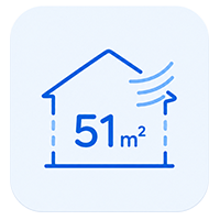 Icône couverture 51 m²