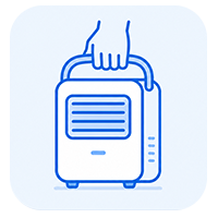 Icône design portable